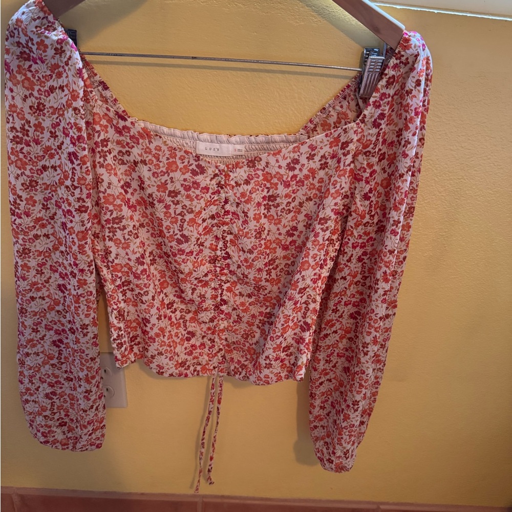 Floral Red Top